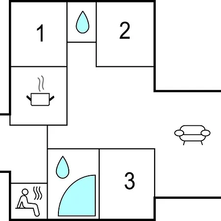 Σπίτι διακοπών Gorgeous In With Kitchen Hemmet